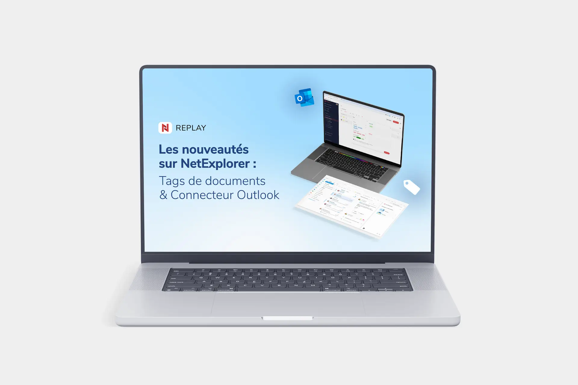 Mockup - webinaire - Tags de documents et connecteur outlook