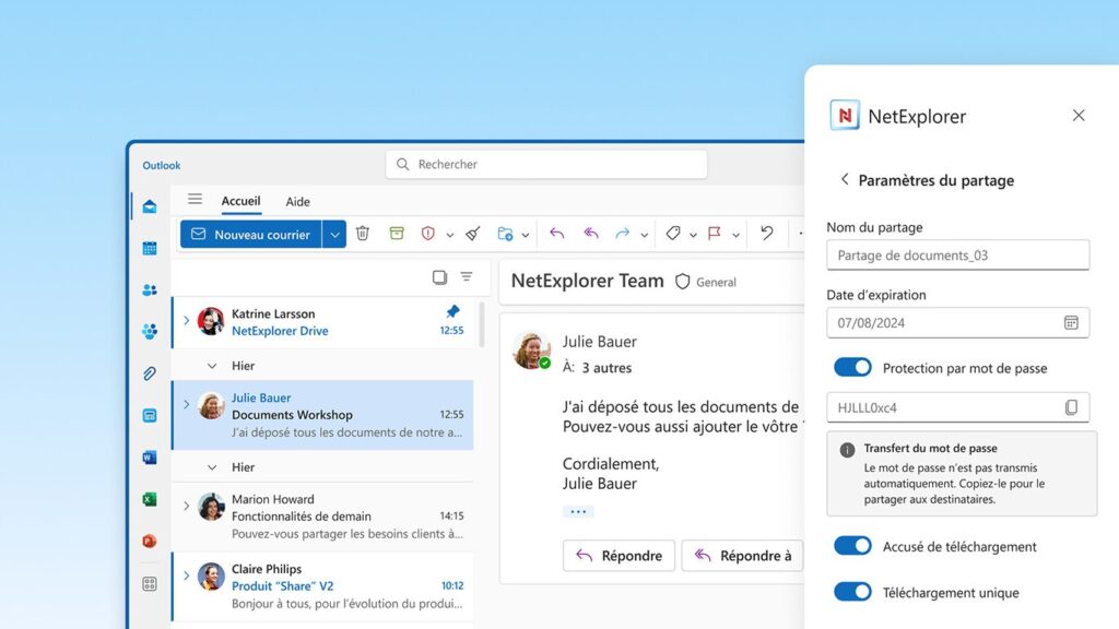 Connecteur Outlook : configurez vos mesures de sécurité